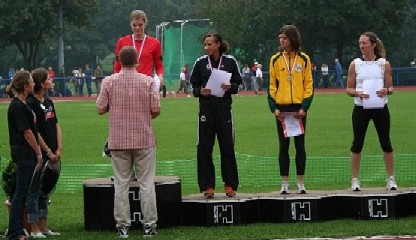 Siegerehrung Deutsche Meisterschaften Juniorinnen, 400m Hürden